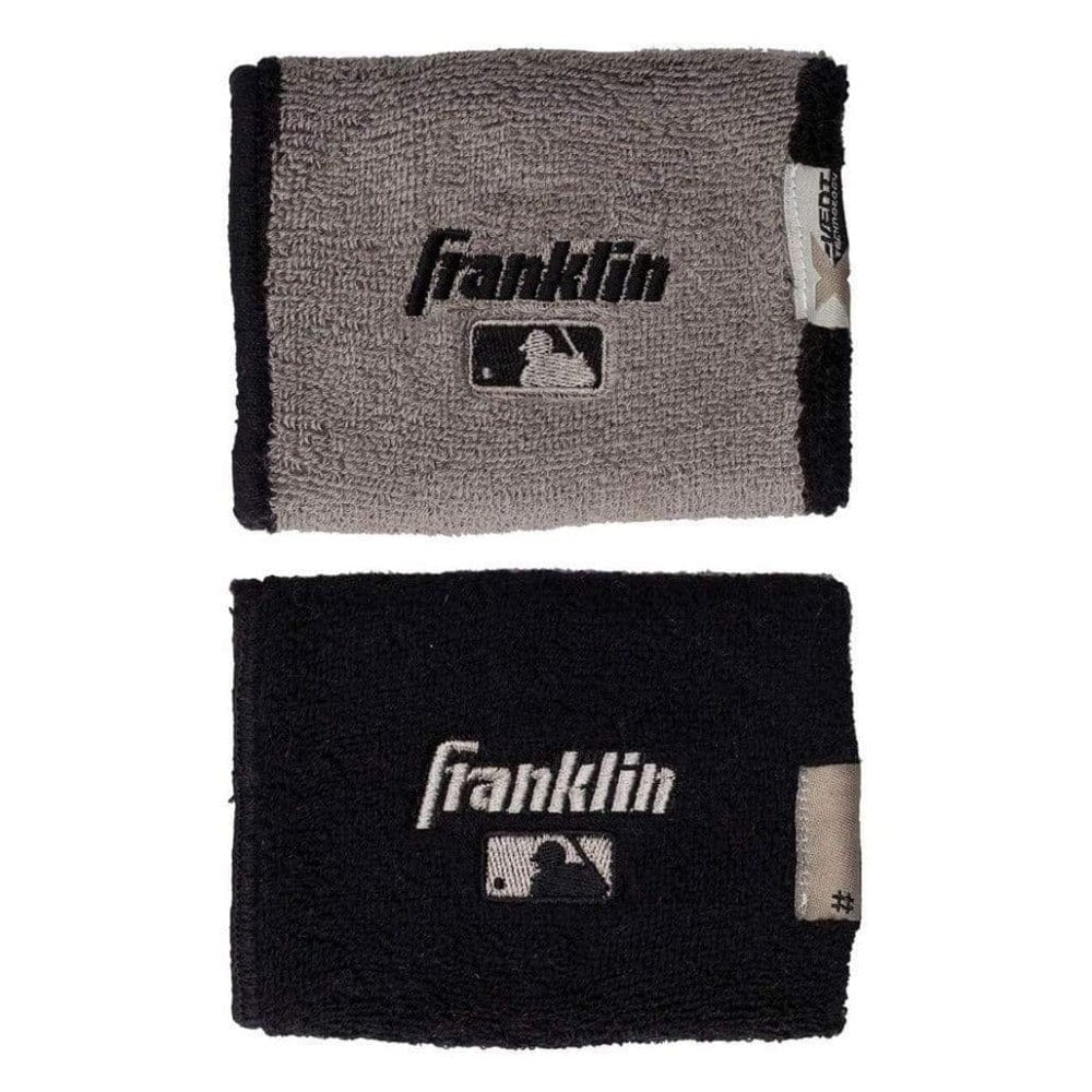 Franklin Batting Accessories Black | Grey Franklin MLB® 4" X-Vent Reversible Wristbands