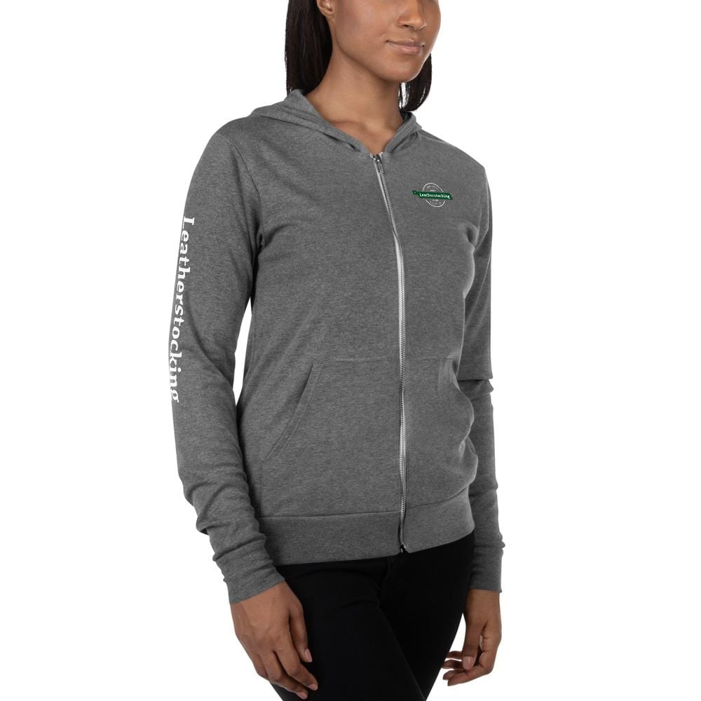 Shirts & Tops Leatherstocking Hand-Split Billet Co. Leatherstocking Unisex zip hoodie