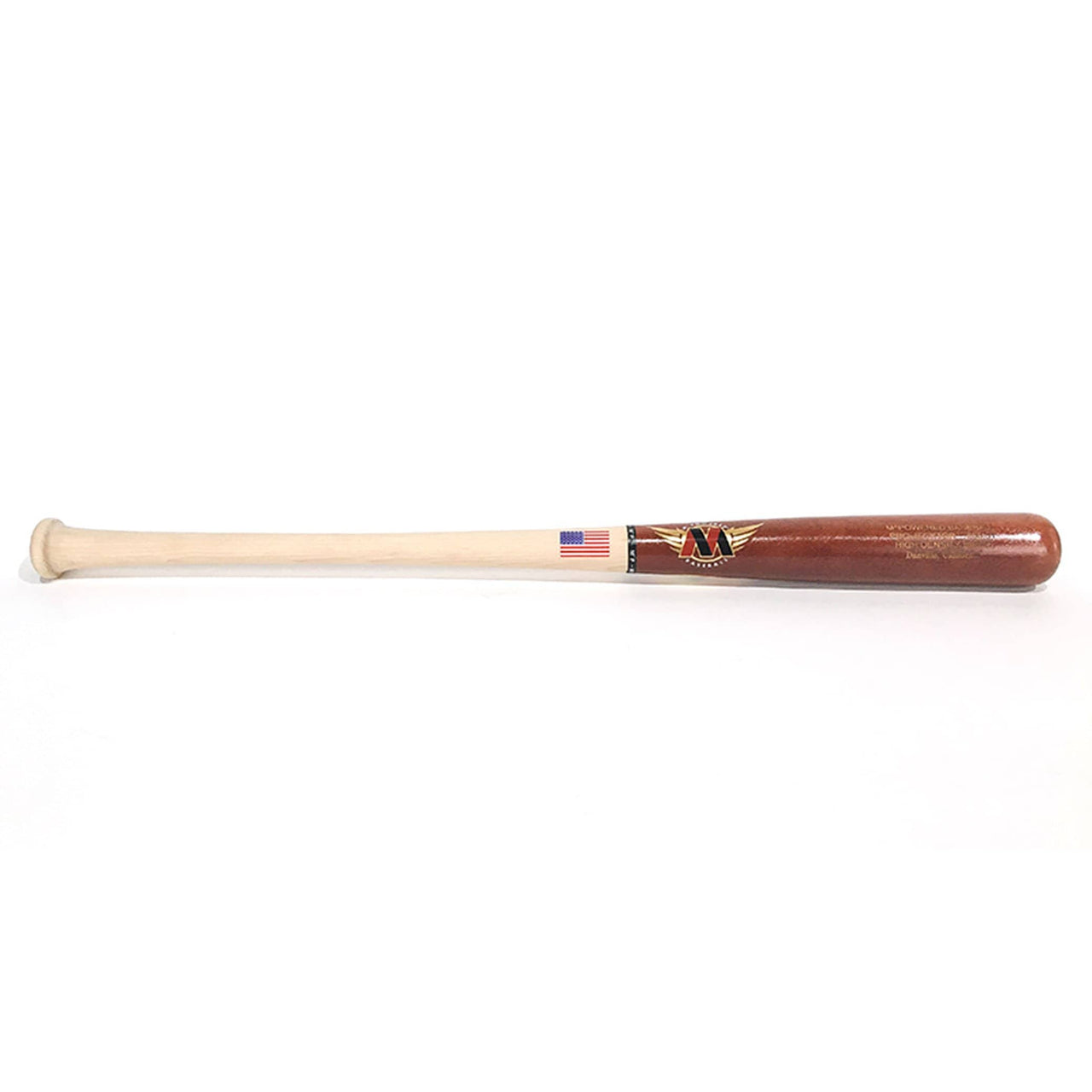 M^Powered Playing Bats Natural (uncoated) | Brown | Gold / 31" / (-3) M^Powered Pro-Jecktor 253 Wood Baseball Bat |  Birch