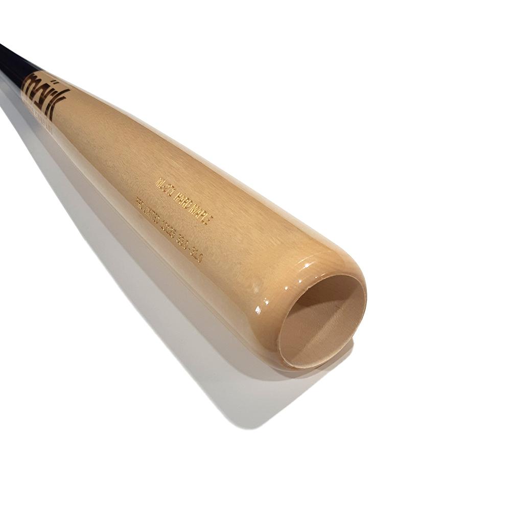 MÃƒÂ¤rk Lumber Co. Playing Bats Blue | Natural | Gold / 33" (-2) MÃƒÂ¤rk Lumber Co. ML-271 Wood Bat | Maple | 33" (-2) | Blue/Natural/Gold