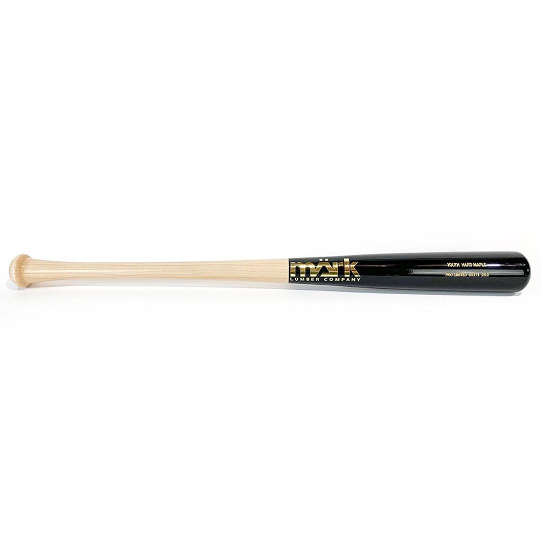 Playing Bats MÃƒÂ¤rk Lumber NAT/BLK MÃƒÂ¤rk Lumber Youth Pro Limited Wood Baseball Bat | Maple