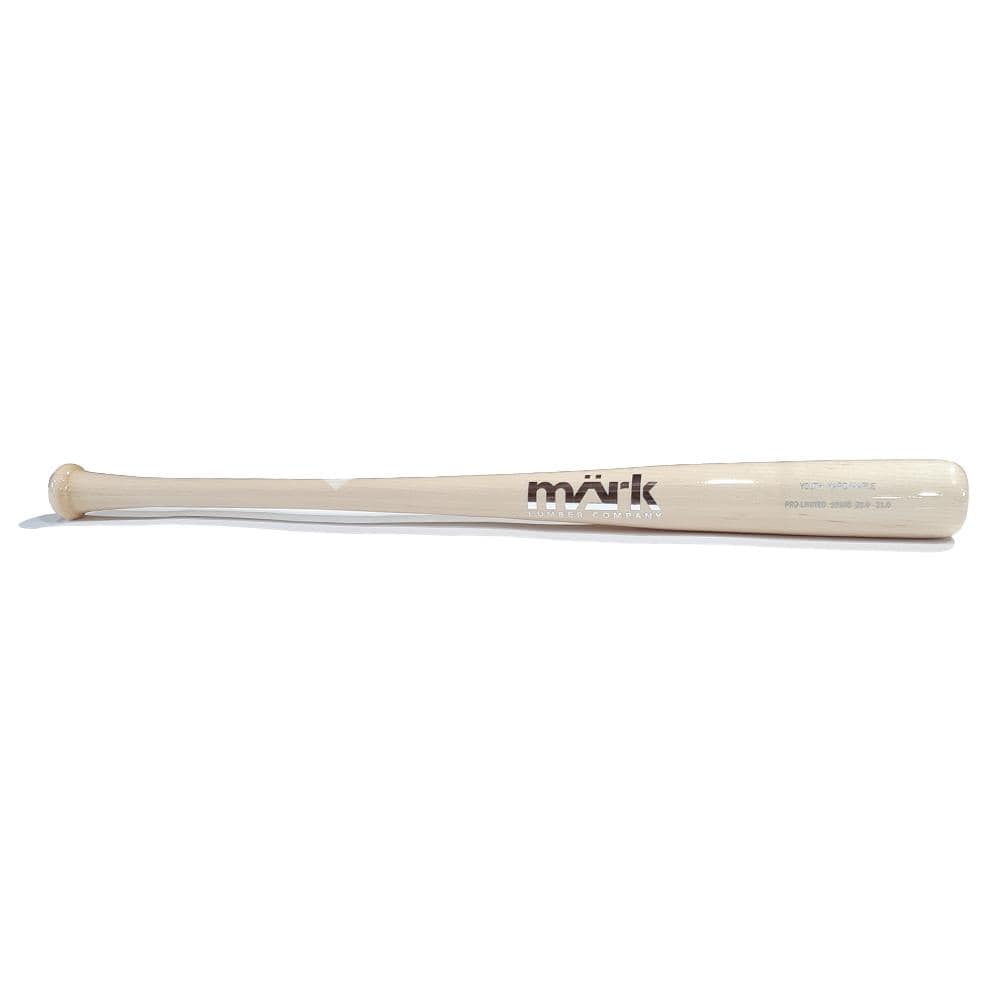 Mark Lumber Co. Playing Bats Natural | Chrome / 28" (-7) Mark Lumber Co. Youth Pro Limited Wood Bat | Maple | 28" (-7)