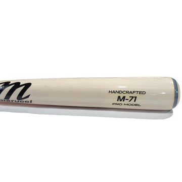 Batte De Baseball Marucci Sports M71 - Bois Pro Maple Whitewash, Adulte, équilibrée, Neuve