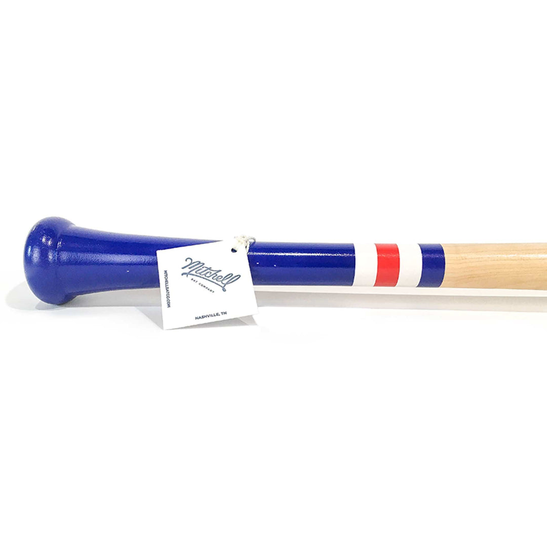 Mitchell Bat Co Trophy Bats Natural | Red | White | Blue / 33" Mitchell Bat Co. Cooperstown Trophy Wood Baseball Bat | Maple