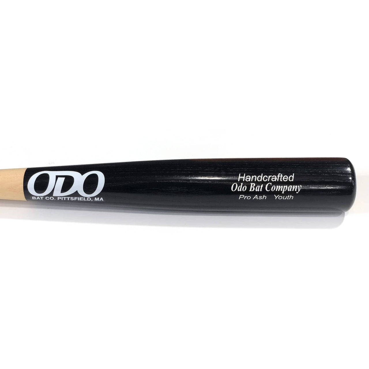 ODO Bats Playing Bats Natural | Black | White / 28" / (-3) Odo Bat Co. Pro Ash Youth Wood Baseball Bat | Ash