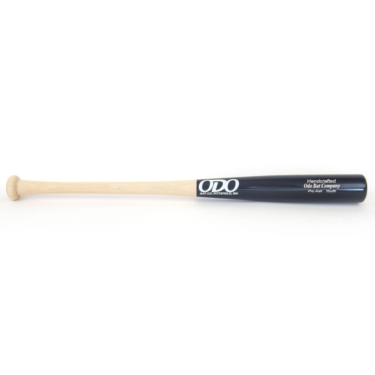 ODO Bats Playing Bats Natural | Black | White / 28" / (-3) Odo Bat Co. Pro Ash Youth Wood Baseball Bat | Ash