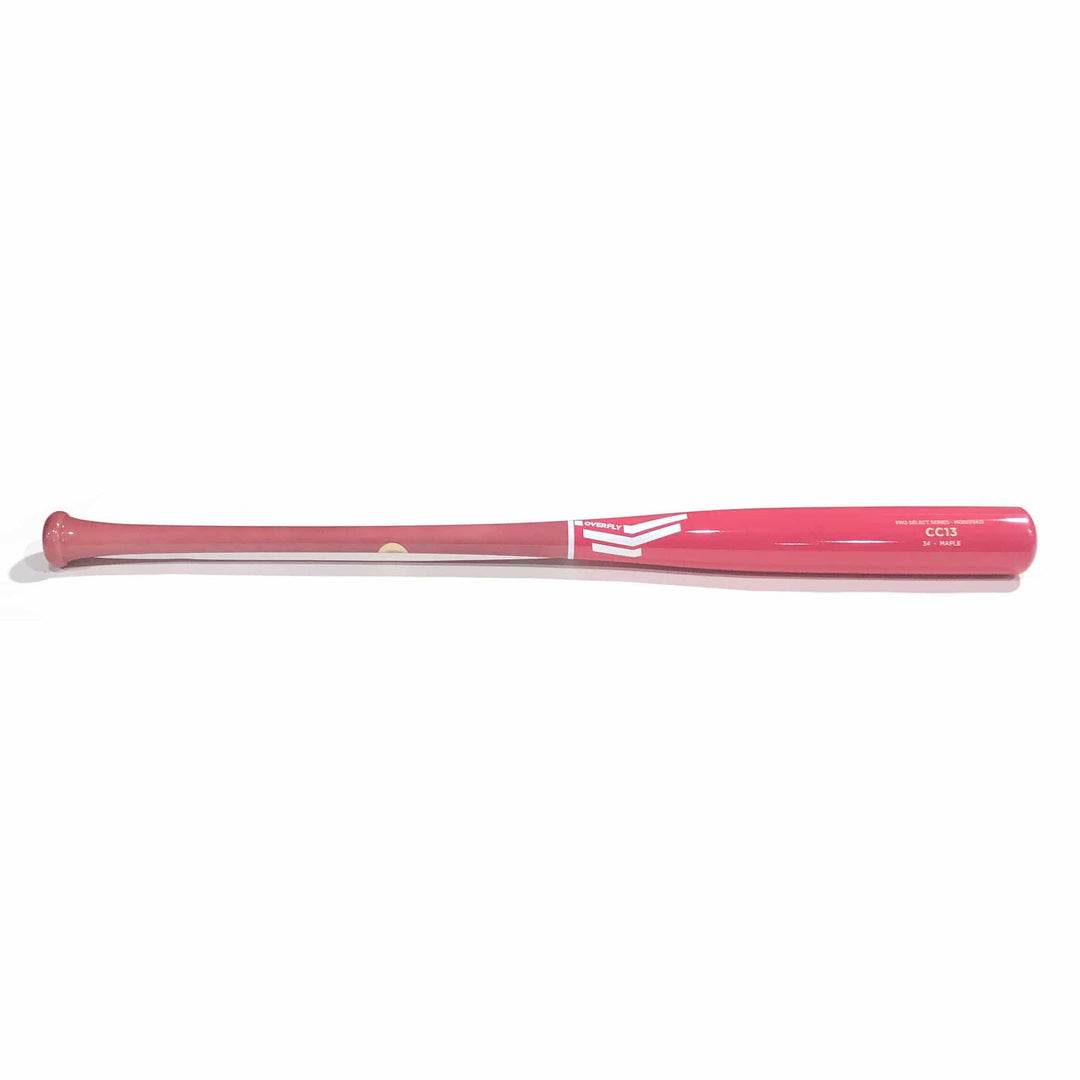 Overfly Sports Playing Bats Rose | Pink | White / 34" / (-3) Overfly Sports Model CC13 Wood Bat | 34" (-3) | Maple
