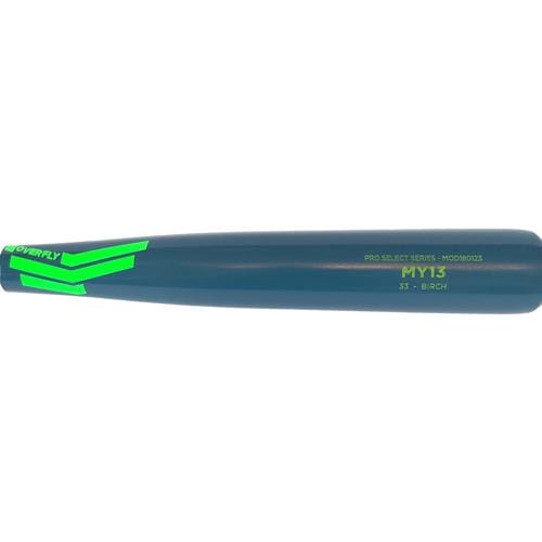 Overfly Sports Playing Bats Natural | Blue | Neon Green / 33" (-3) Overfly Sports Model MY13 Wood Bat | Birch | 33" (-3) | Natural/Blue/Neon Green