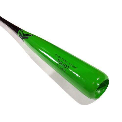 Overfly Sports Playing Bats Black | Green | Carbon Fiber / 33" (-2) Overfly Sports Model Tulio7 Wood Bat | Maple | 33" (-2) | Black/Green/Carbon Fiber