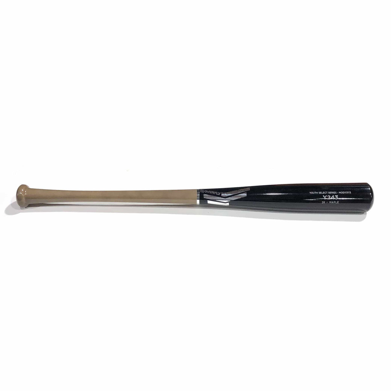 Overfly Sports Playing Bats Grey | Black | Silver / 28" / (-5) Overfly Sports Model Y243 Wood Bat | 28" (-5) | Maple