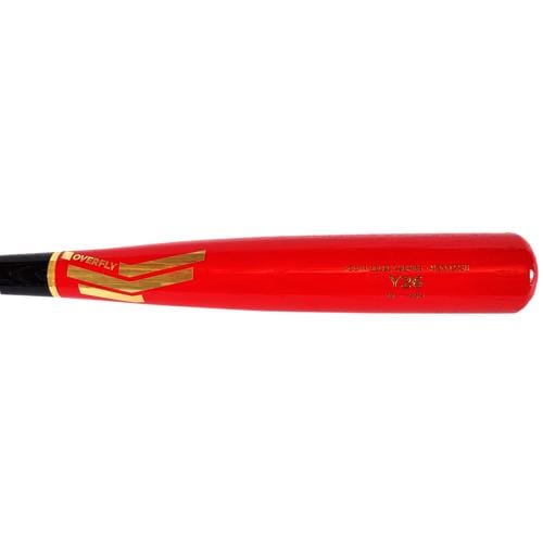 Overfly Sports Playing Bats Black | Red | Gold / 29" (-9) Overfly Sports Model Y26 Wood Bat | Ash | 29" (-9) | Black/Red/Gold