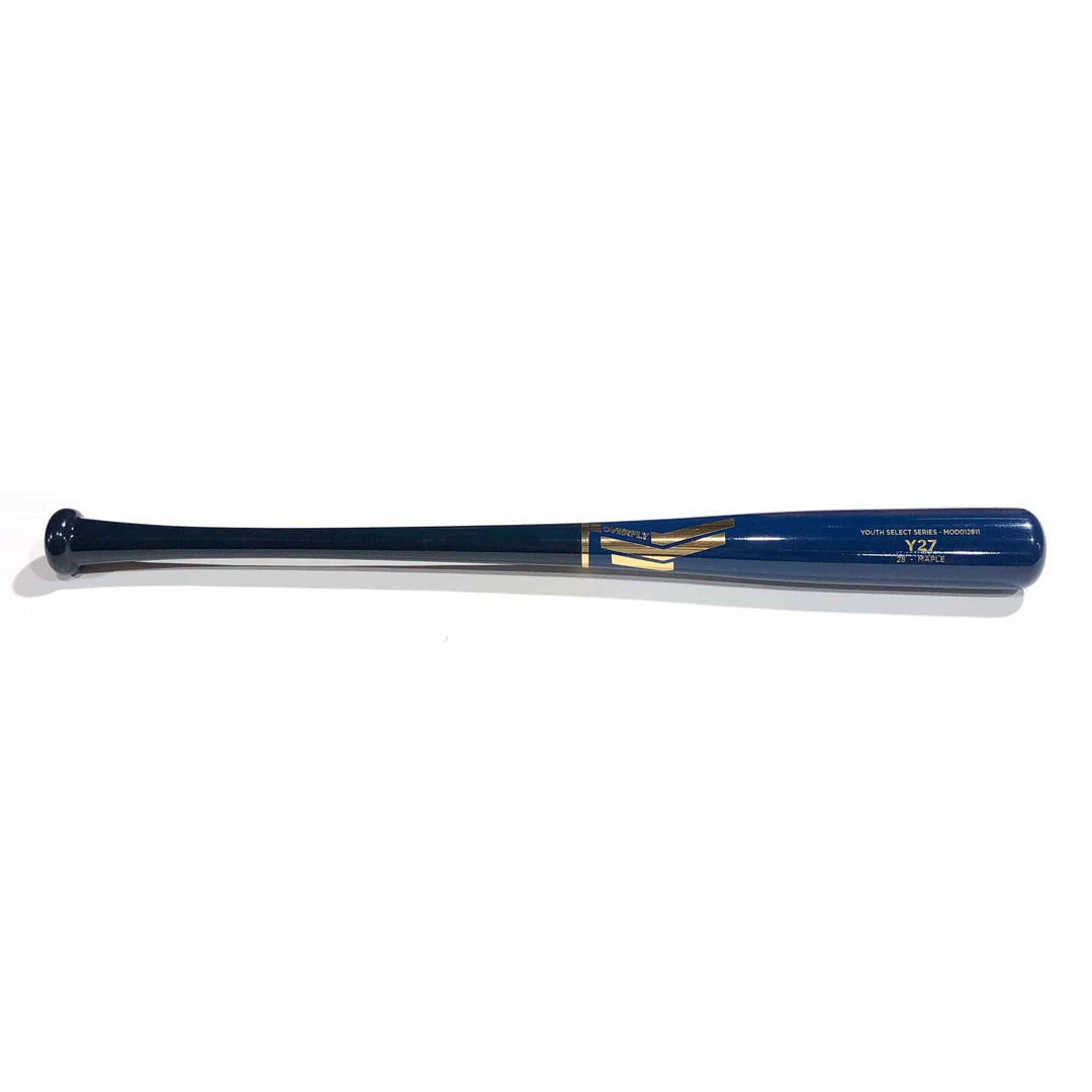 Overfly Sports Playing Bats Navy | Royal | Gold / 28" / (-5) Overfly Sports Model Y27 Wood Baseball Bat | Maple