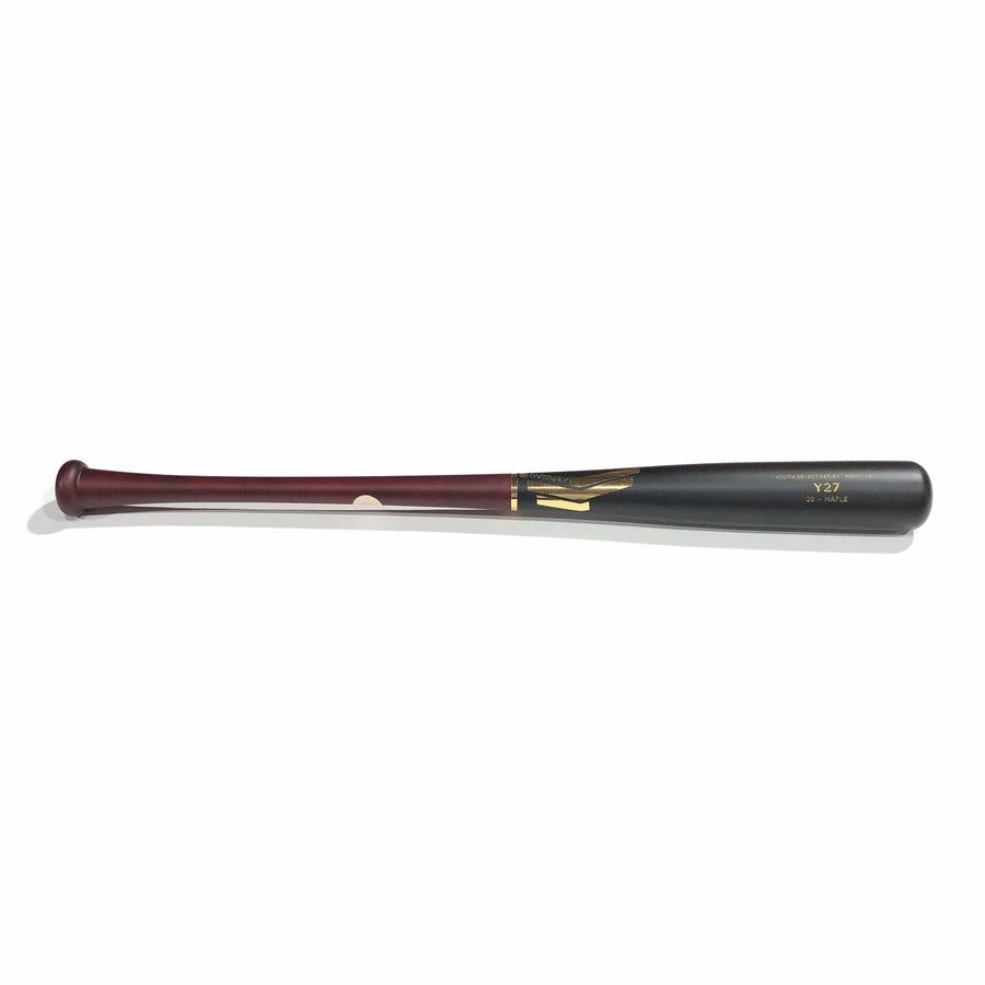 Overfly Sports Playing Bats Matte Burgundy | Matte Black | Gold / 29" / (-6) Overfly Sports Model Y27 Wood Bat | 29" (-6) | Maple