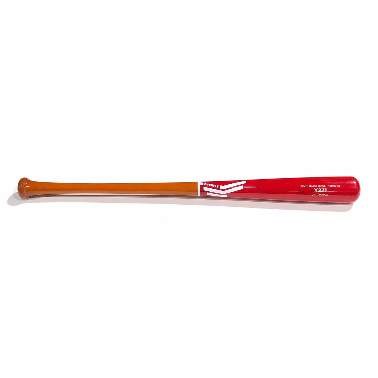 Overfly Sports Playing Bats Orange | Red | White / 29" / (-7) Overfly Sports Model Y271 Wood Bat | 29" (-7) | Maple