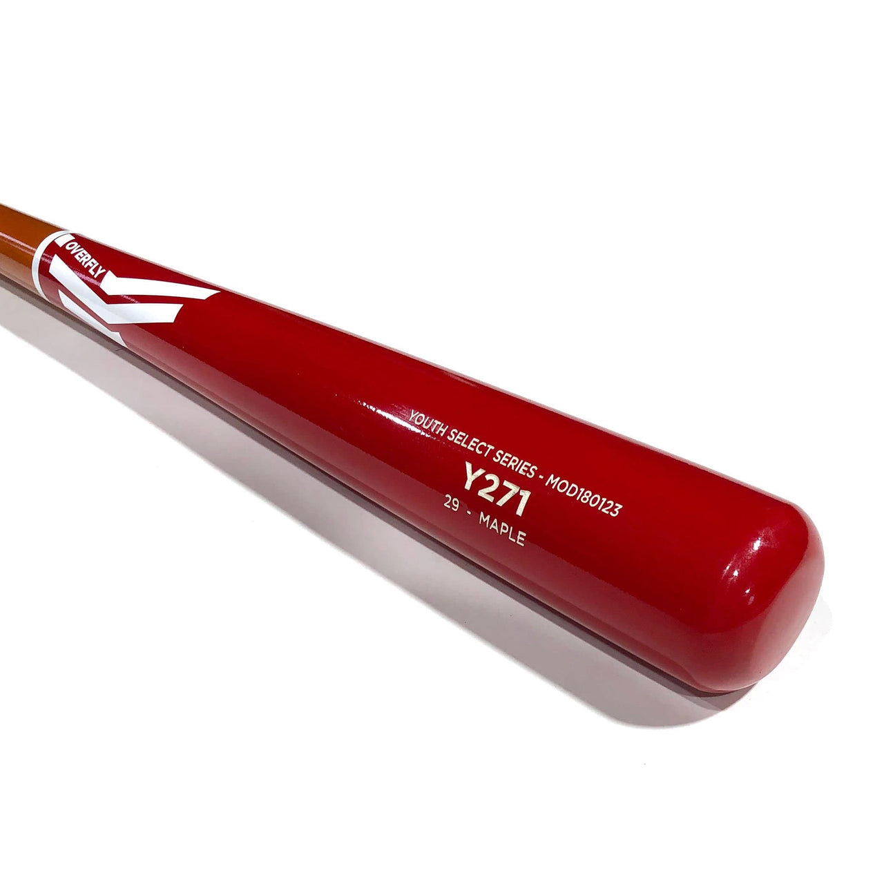 Overfly Sports Playing Bats Orange | Red | White / 29" / (-7) Overfly Sports Model Y271 Wood Bat | 29" (-7) | Maple