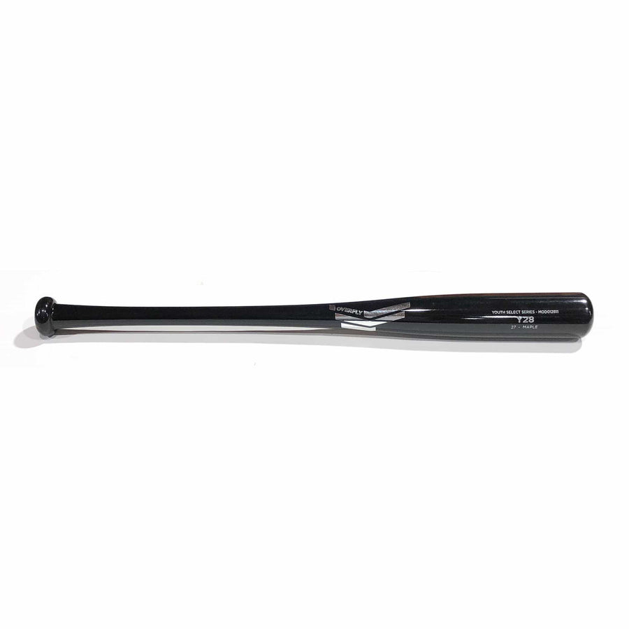 Overfly Sports Playing Bats Black | Silver / 27" / (-4) Overfly Sports Model Y28 Wood Baseball Bat | Maple