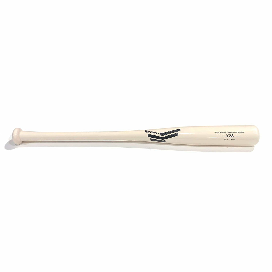 Overfly Sports Playing Bats White | Black Carbon Fiber / 28" / (-3) Overfly Sports Model Y28 Wood Bat | 28" (-3) | Maple
