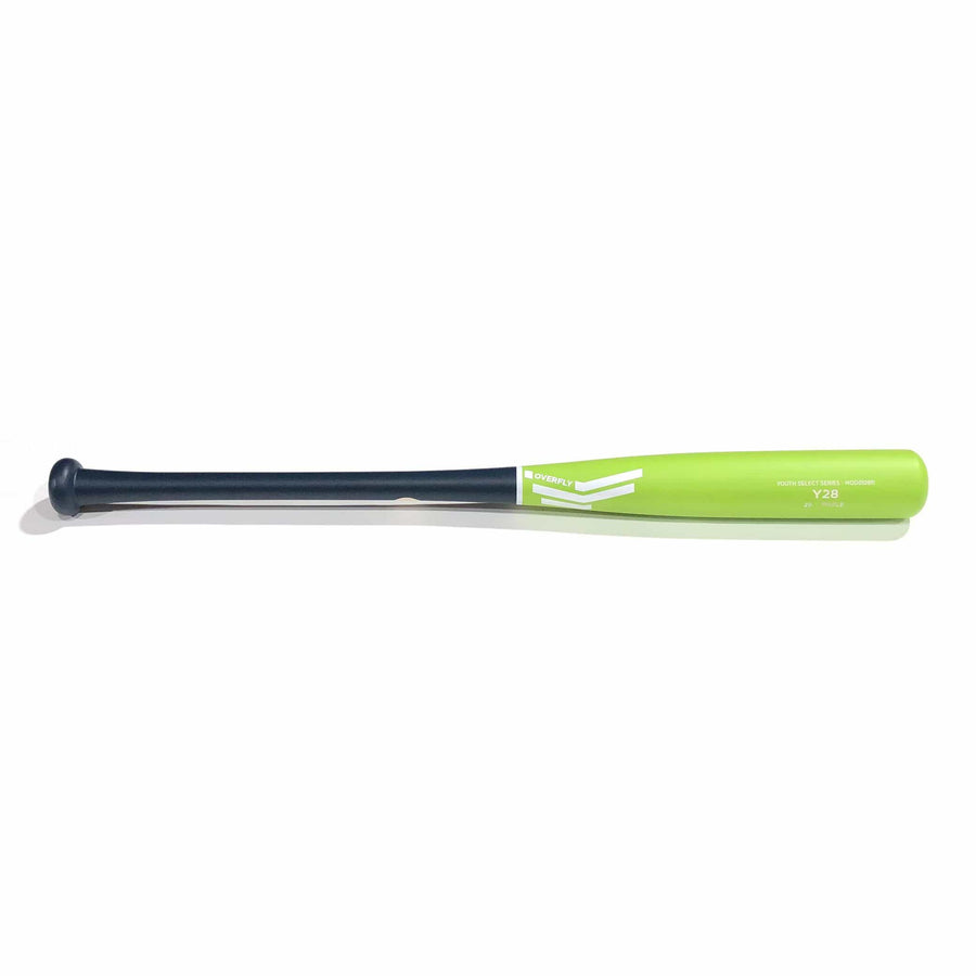 Overfly Sports Playing Bats Matte Navy | Matte Lime | White / 29" / (-3) Overfly Sports Model Y28 Wood Bat | 29" (-3) | Maple