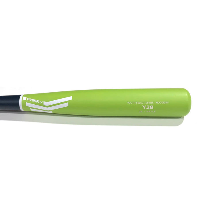 Overfly Sports Playing Bats Matte Navy | Matte Lime | White / 29" / (-3) Overfly Sports Model Y28 Wood Bat | 29" (-3) | Maple