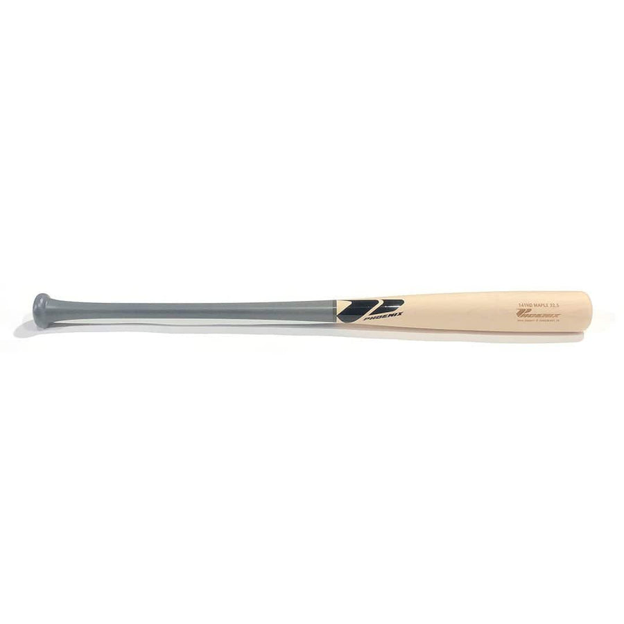 Phoenix Bats Playing Bats Grey | Natural (Uncoated) | Black / 32.5" / (-2) Phoenix Bats 141HD Wood Bat | 32.5" (-2) | Maple