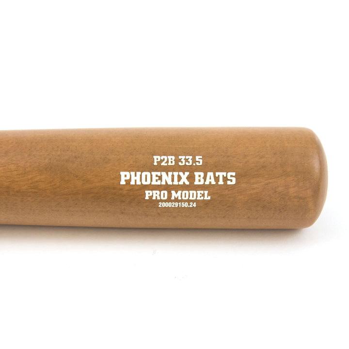 Phoenix Bats Playing Bats Tan | White / 33.5" / (-2) Phoenix Bats P2B Wood Baseball Bat | Birch