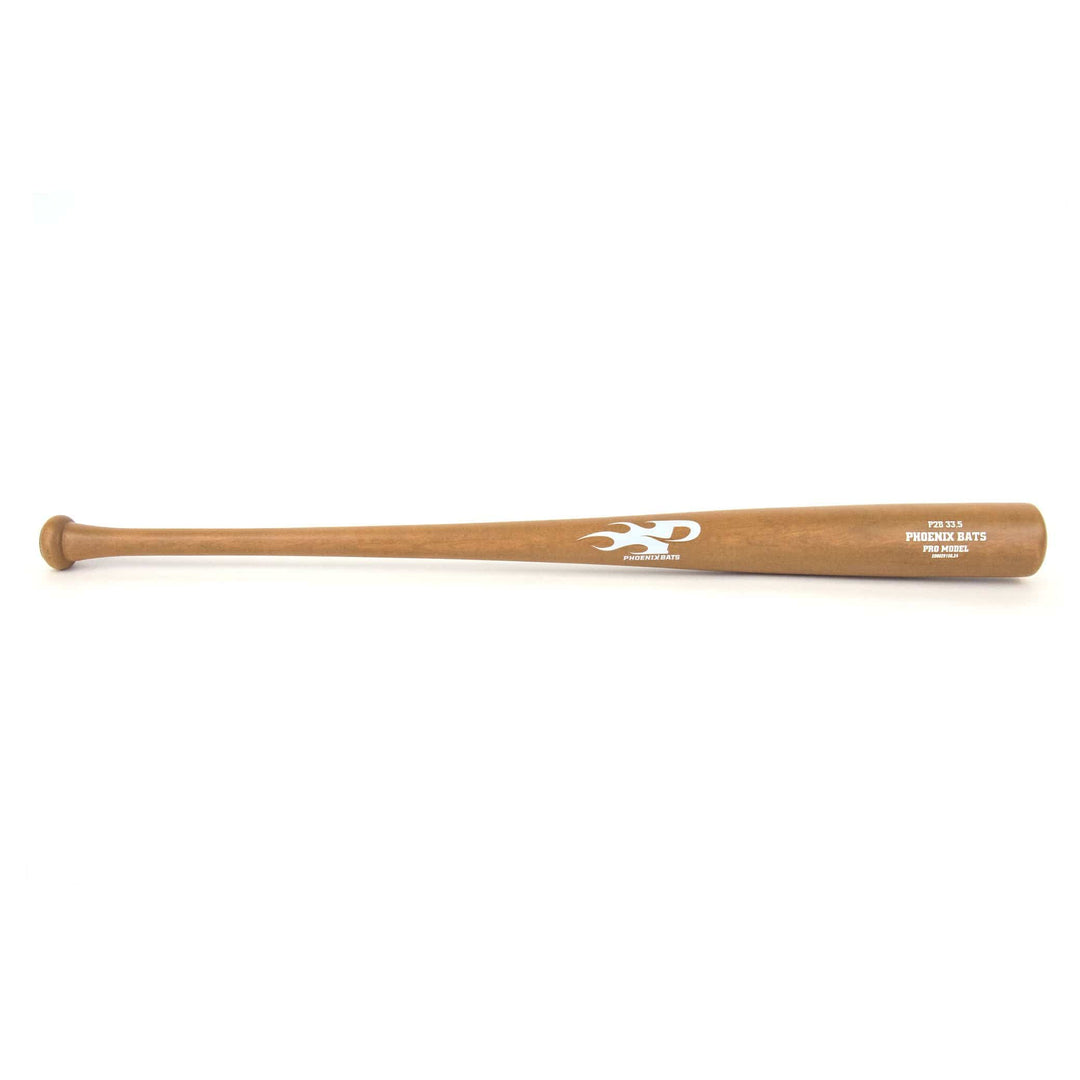 Phoenix Bats Playing Bats Tan | White / 33.5" / (-2) Phoenix Bats P2B Wood Baseball Bat | Birch
