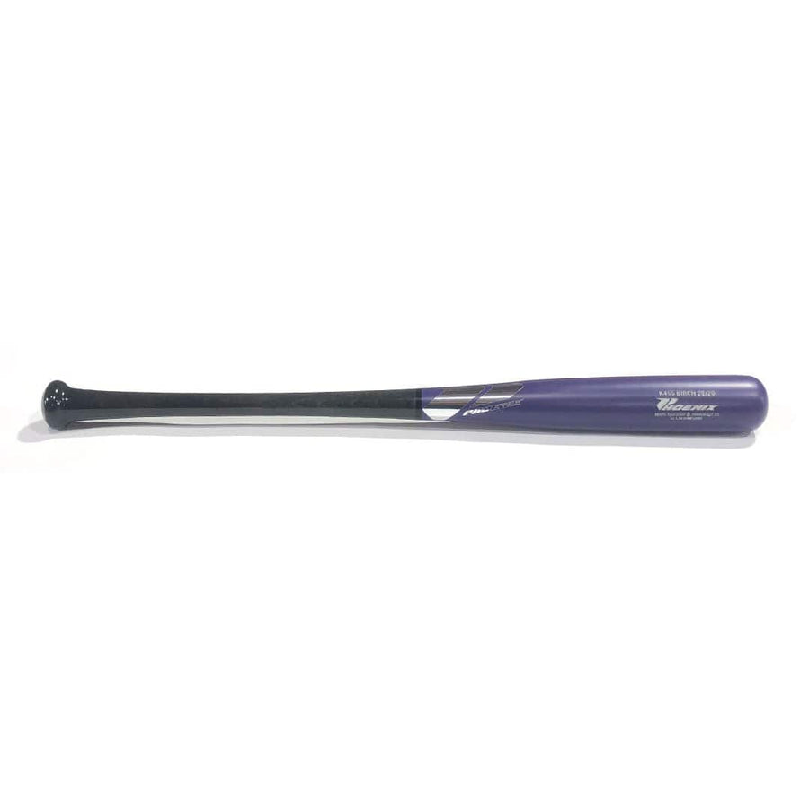Phoenix Bats Playing Bats Grey | Matte Purple | Silver / 28" / (-8) Phoenix Bats K455B Wood Bat | 28" (-8) | Birch