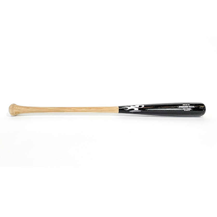 Phoenix Bats Playing Bats Natural (uncoated) | Black | White / 33" / (-3) Phoenix Bats Model BB71B Wood Bat | 33" (-3) | Birch