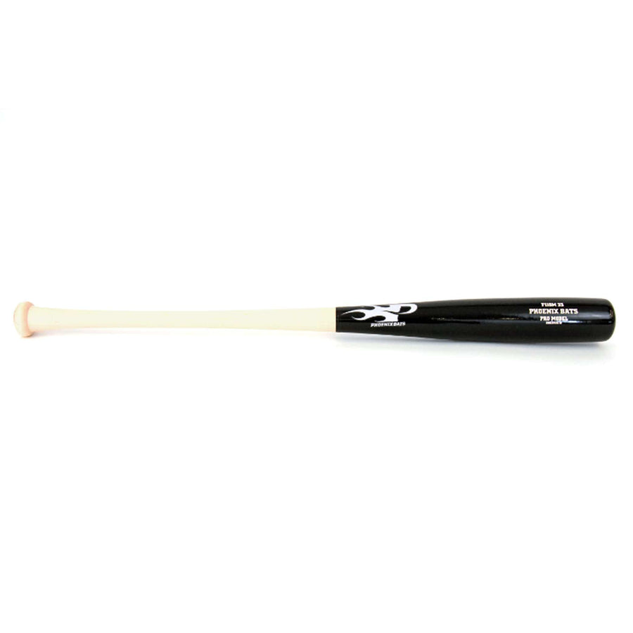 Phoenix Bats Playing Bats Natural (uncoated) | Black | White / 33" / (-2) Phoenix Bats Model F110M Wood Baseball Bat | Maple