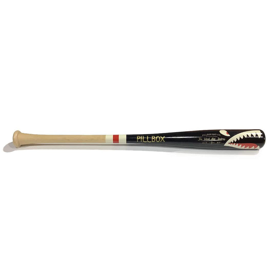 Pillbox Bat Co Playing Bats Pillbox PB243-"SHARK"-TWBF Wood Player Bat | Maple | 32" (-2)