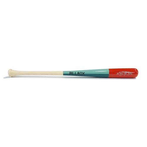 Pillbox Bat Co Playing Bats Light Blue/Teal/Red / 30" / -2 Youth Legends Wood Baseball Bat - Maple
