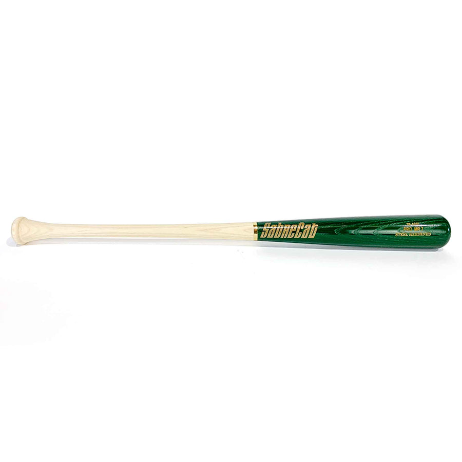 SabreCat Playing Bats Natural (uncoated) | Green | Gold / 29" / (-5) SabreCat MR7 Wood Bat | 29" (-5) | Ash