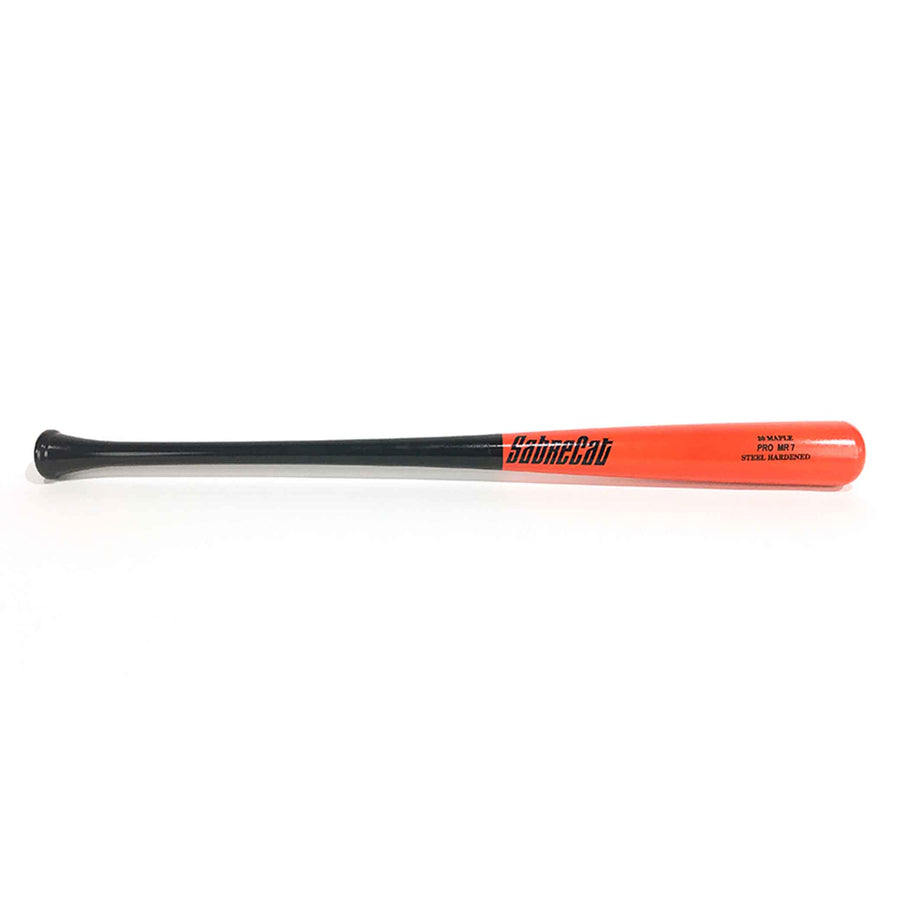 SabreCat Playing Bats Black | Orange | Black / 27" / (-5) SabreCat MR7 Wood Bat | 27" (-5) | Maple