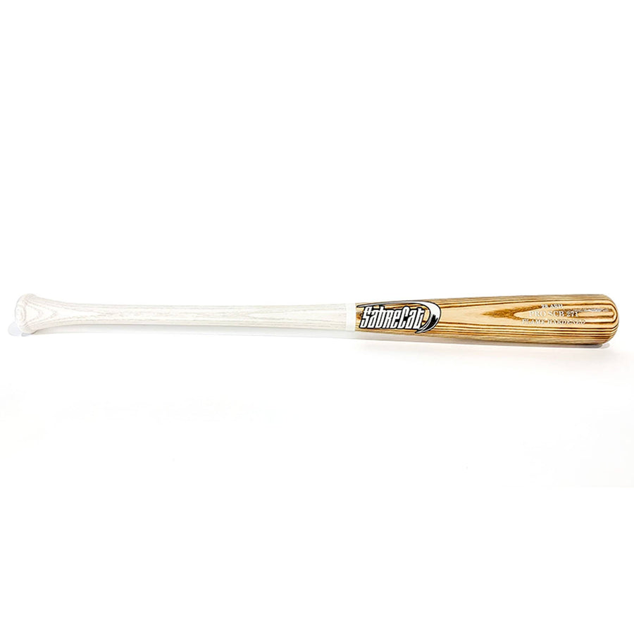 SabreCat Playing Bats White | Burnt | White / 28" / (-7) SabreCat SCB 271 Wood Bat | 28" (-7) | Ash