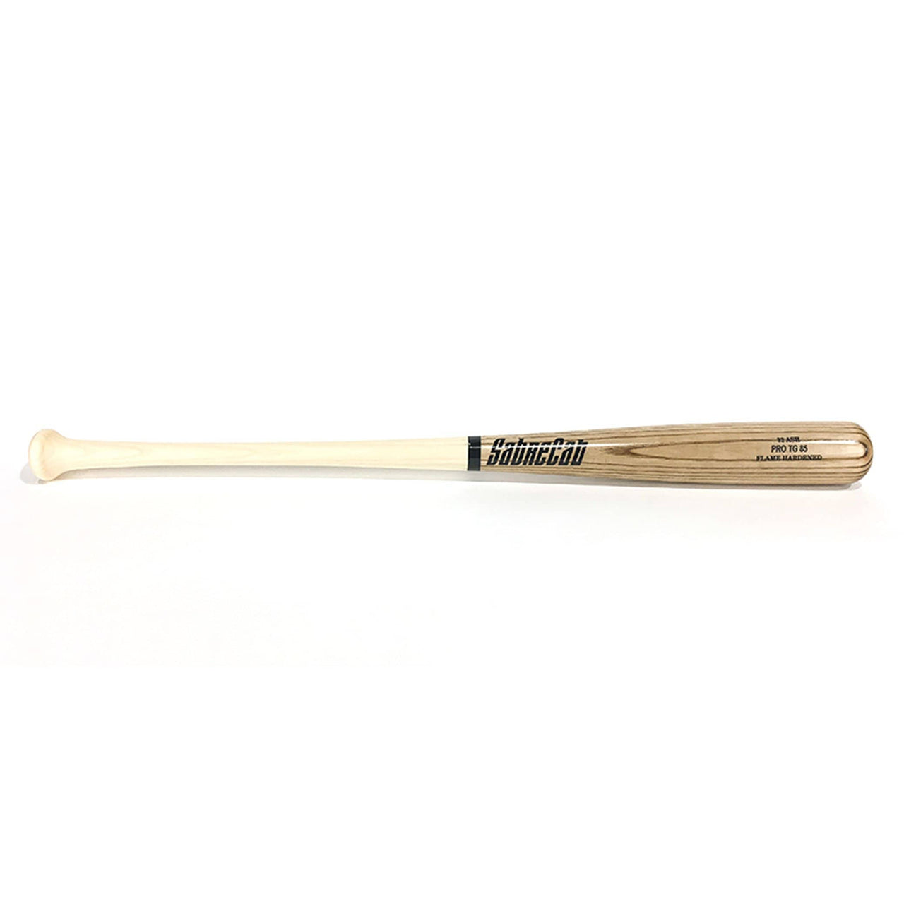SabreCat Playing Bats Natural (uncoated) | Burnt | Black / 32" / (-3) SabreCat TG85 Wood Baseball Bat | Ash