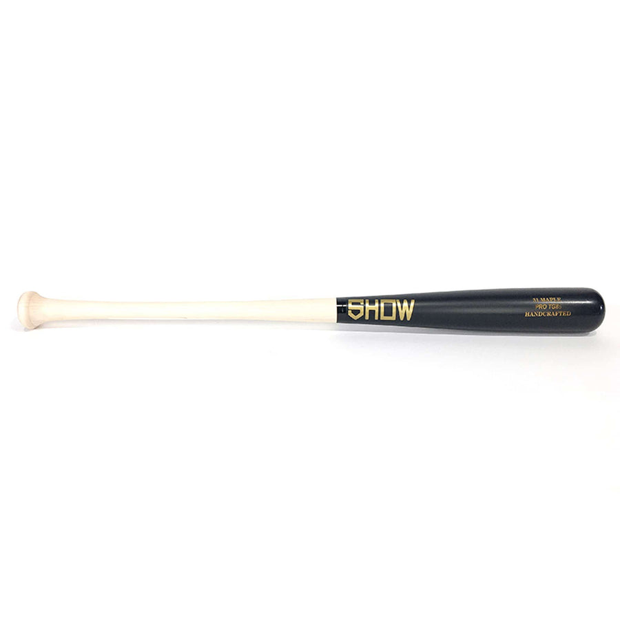 Show Bats Playing Bats Natural (uncoated) | Matte Black | Gold / 31" / (-3) Show Bat PRO TG85 Wood Bat | 31" (-3) | Maple