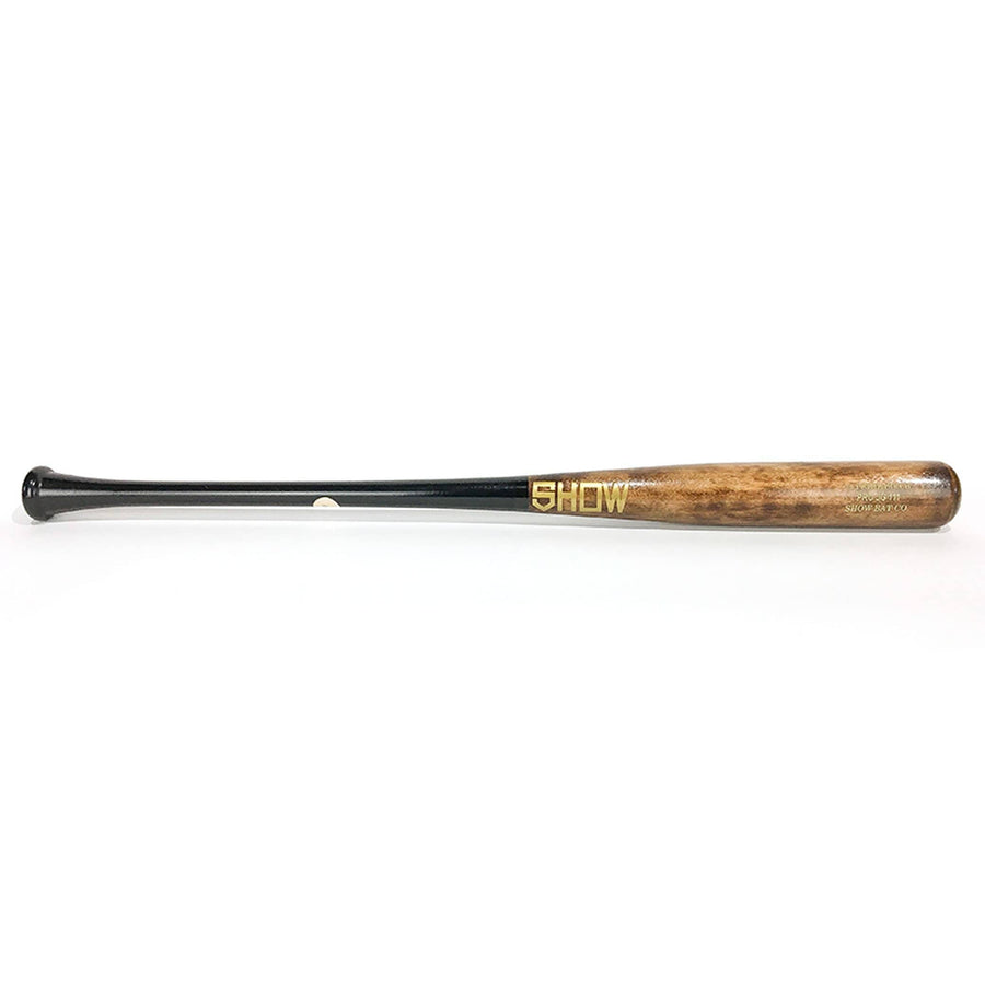 Show Bats Playing Bats Black | Burnt | Gold / 34" / (-2) Show Bats PRO JG111 Wood Baseball Bat | Birch