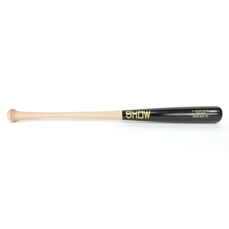 Show Bats Playing Bats Natural (uncoated) | Black | Gold / 31" / (-1) Show Bats PRO RG2 Wood Baseball Bat | Birch