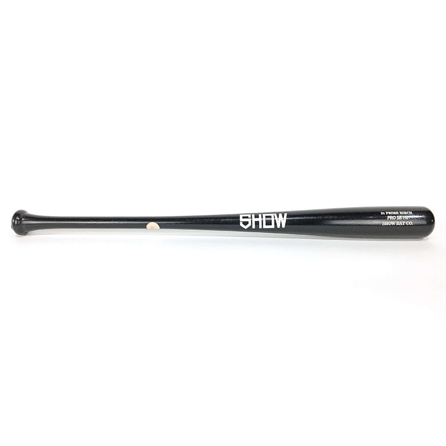 Show Bats Playing Bats Black | White / 31" / (-2) Show Bats PRO SB110 Wood Baseball Bat | Birch