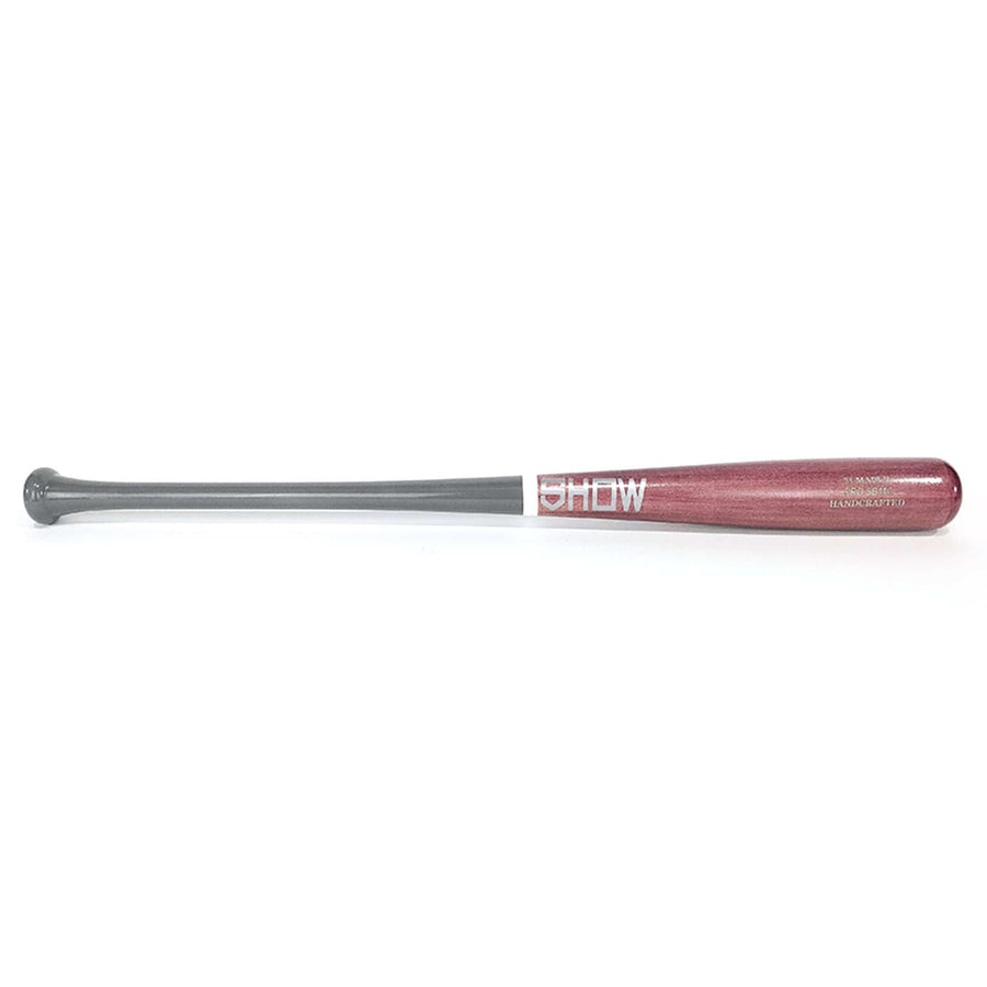 Show Bats Playing Bats Grey | Plum | White / 31" / (-3) Show Bats PRO SB110 Wood Baseball Bat | Maple