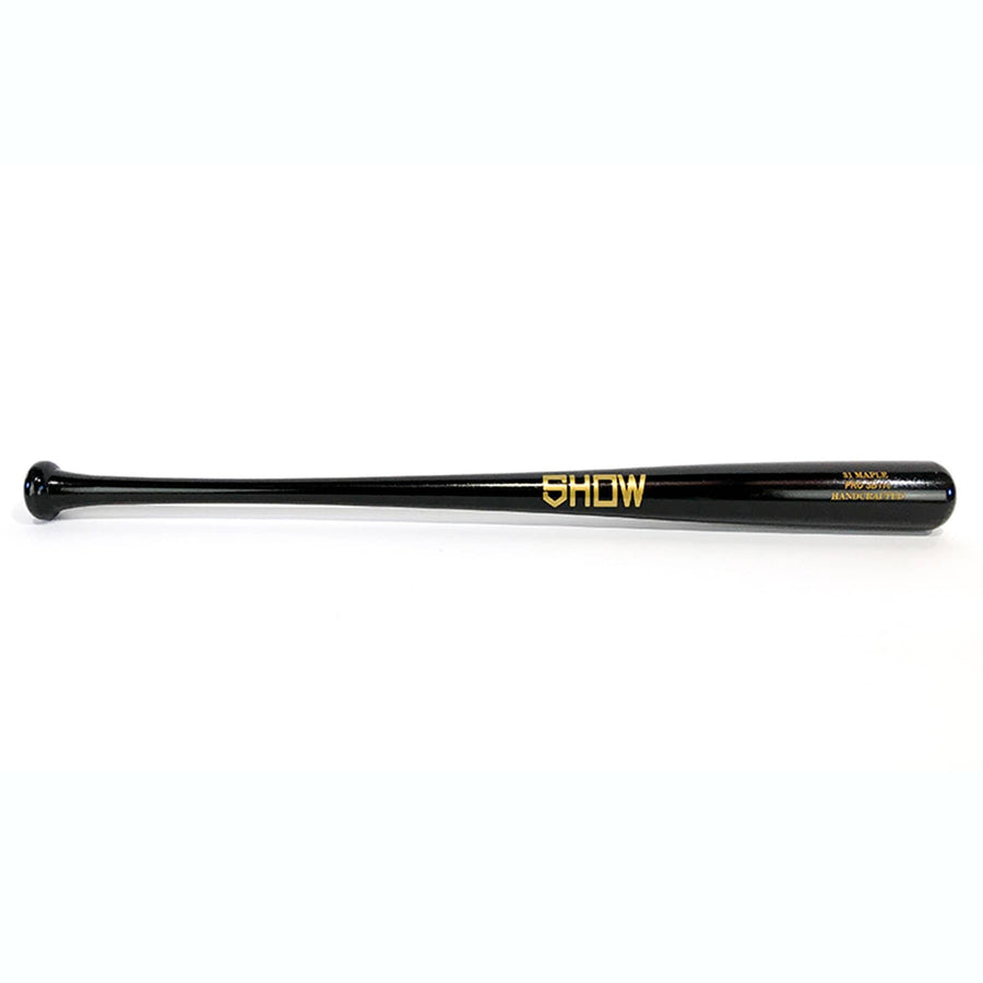 Show Bats Playing Bats Black | Gold / 31" / (-3) Show Bats PRO SB110 Wood Bat | 31" (-3) | Maple