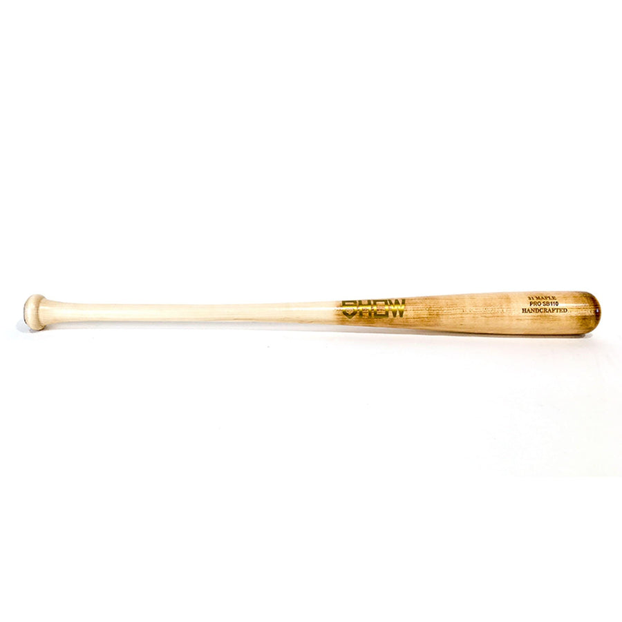 Show Bats Playing Bats Natural (clear coated) | Burnt | Gold / 31" / (-3) Show Bats PRO SB110 Wood Bat | 31" (-3) | Maple