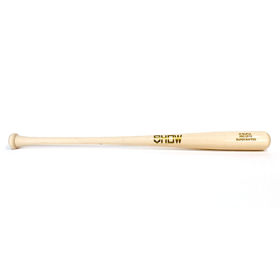 Show Bats Playing Bats Natural (uncoated) | Natural (clear coated) | Gold / 32" / (-3) Show Bats PRO SB110 Wood Bat | 32" (-3) | Maple