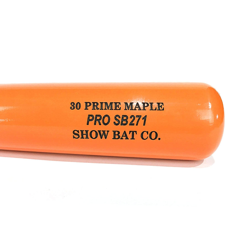 Show Bats Playing Bats Natural | Orange | Black / 30" / (-4) Show Bats PRO SB271 Wood Bat | 30" (-4) | Maple