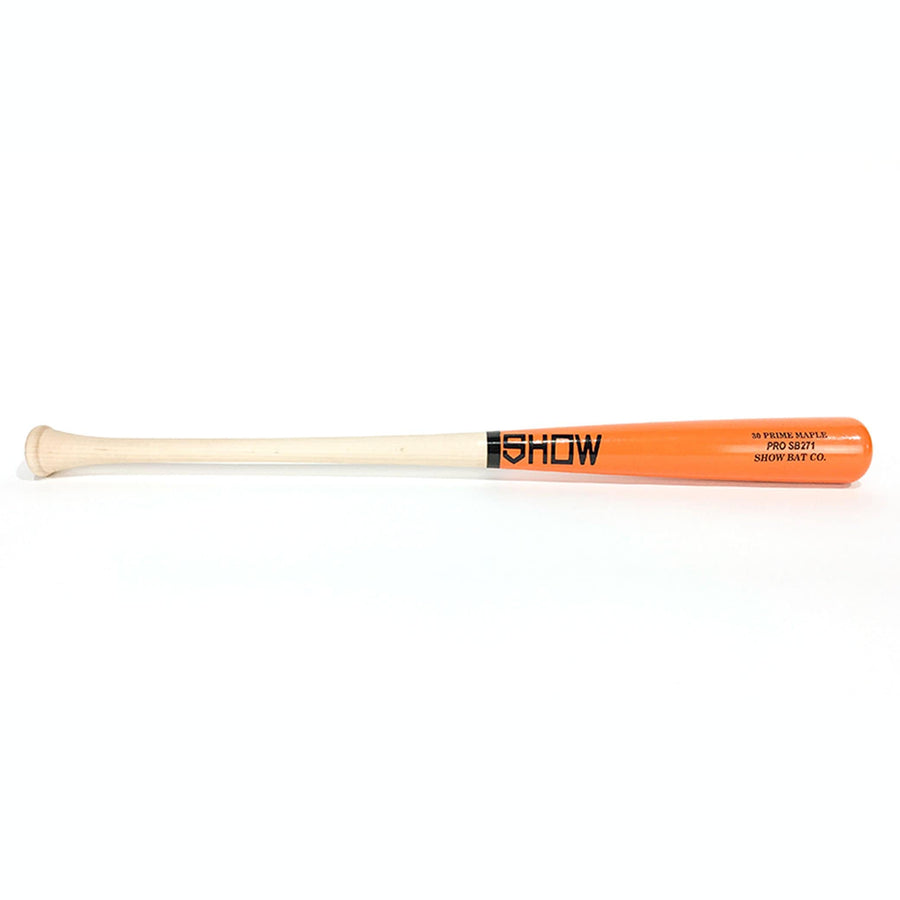 Show Bats Playing Bats Natural | Orange | Black / 30" / (-4) Show Bats PRO SB271 Wood Bat | 30" (-4) | Maple