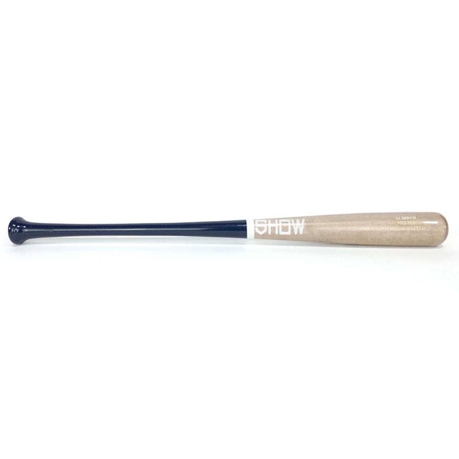 Show Bats Playing Bats Navy | Tan | White / 31" / (-2) Show Bats PRO TG85 Wood Baseball Bat | Birch