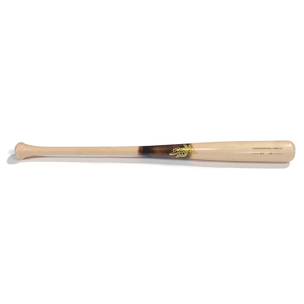 Stinger Bat Co. Playing Bats Natural | Pine Tar | Gold / 32" / (-2) Stinger Bat Co. 271 Wood Baseball Bat | Maple