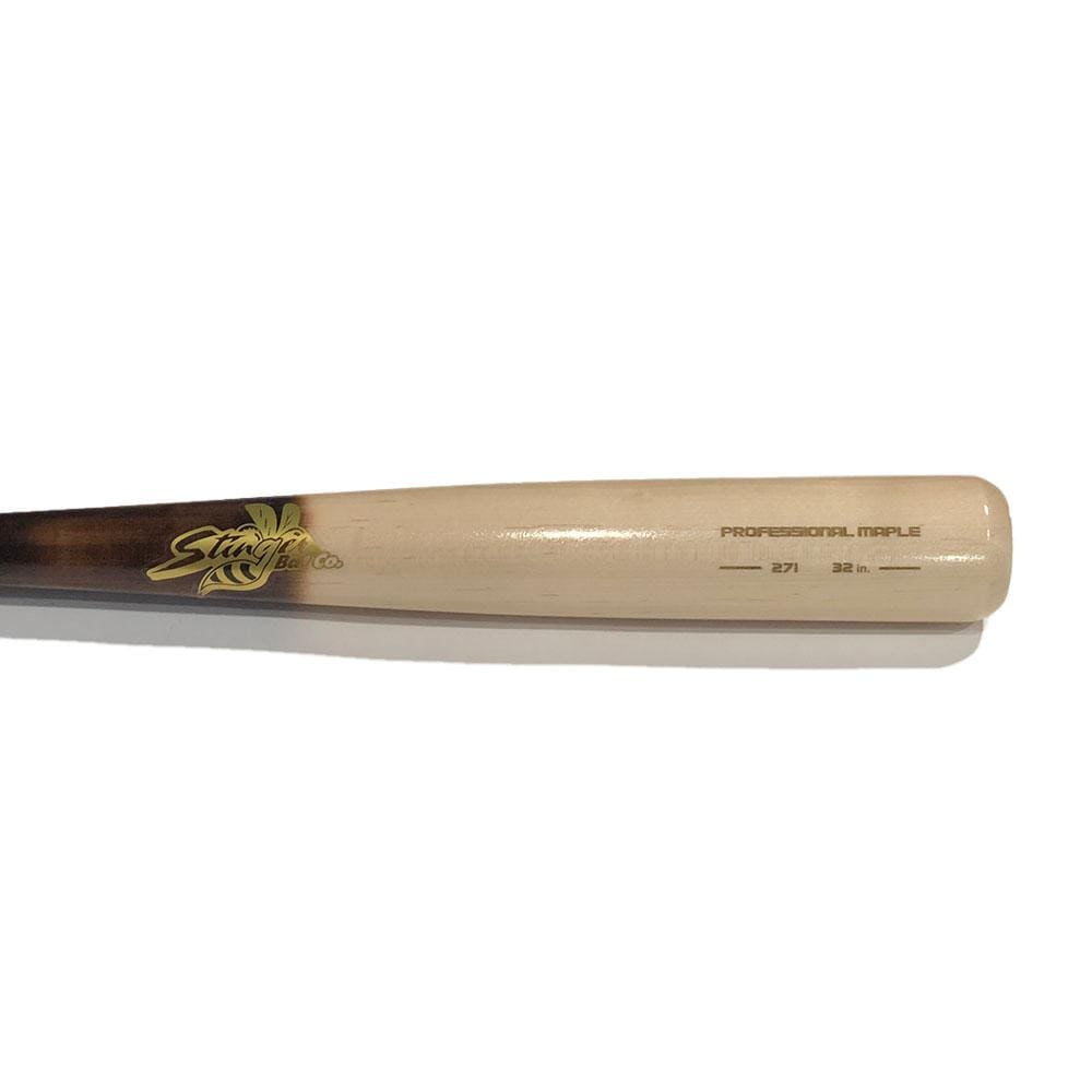 Stinger Bat Co. Playing Bats Natural | Pine Tar | Gold / 32" / (-2) Stinger Bat Co. 271 Wood Baseball Bat | Maple