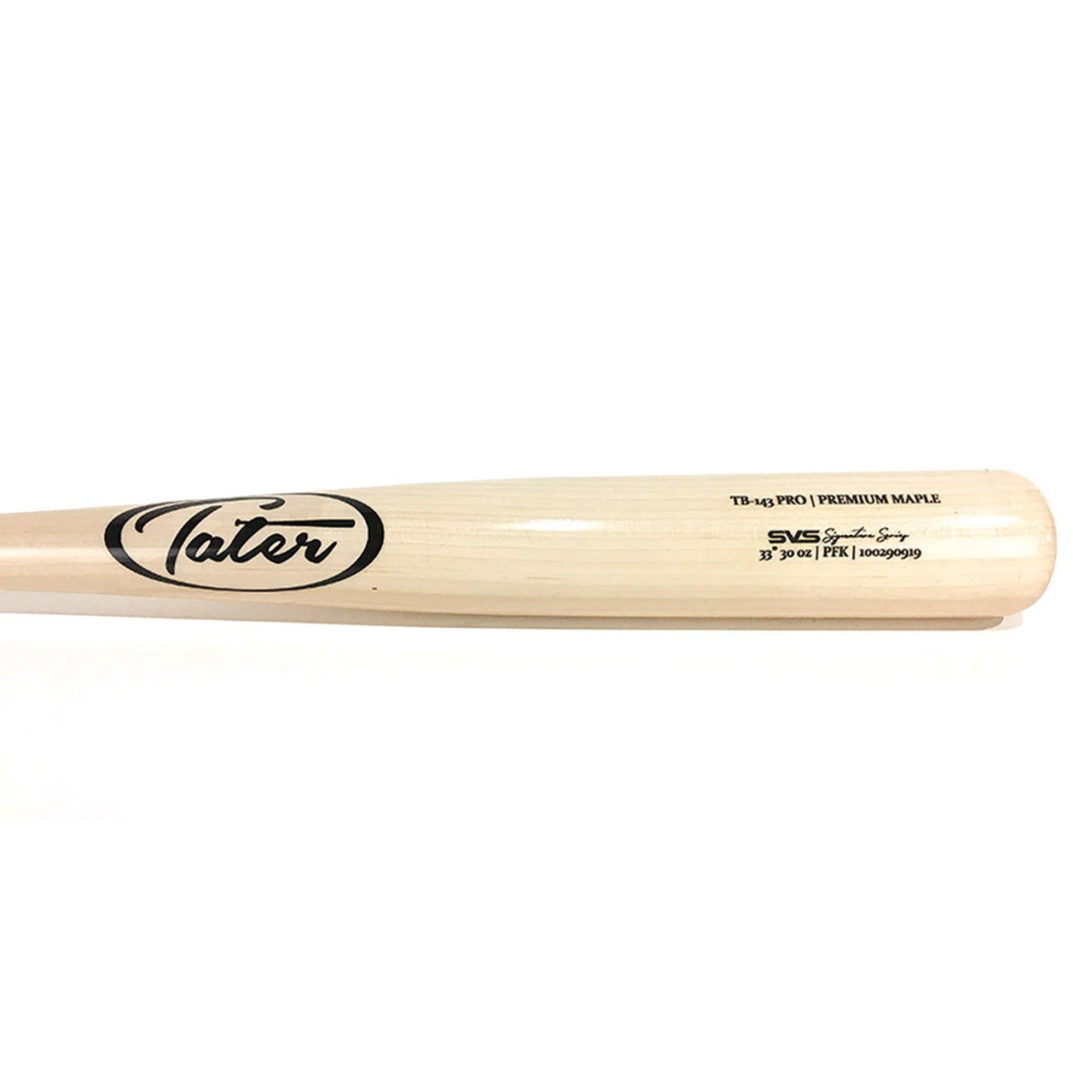 Tater Bats Playing Bats Natural | Black / 33" / (-3) Tater Bats Model TB-143 Wood Baseball Bat | Maple