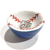 Thumbnail for The Wood Bat Factory Novelties Blue Baseball Catch-All Dish